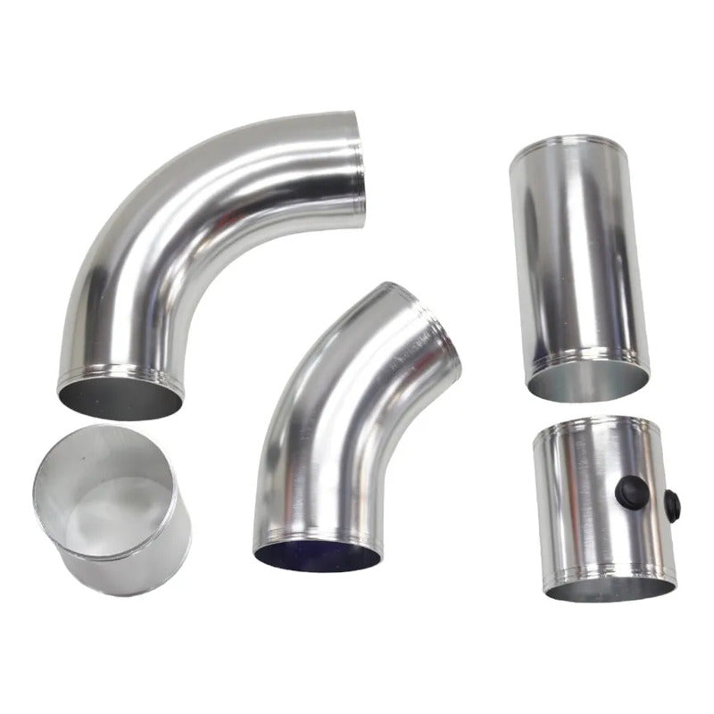 Kit Inducción Intake Admisión Universal Aluminio 77mm 3pulga