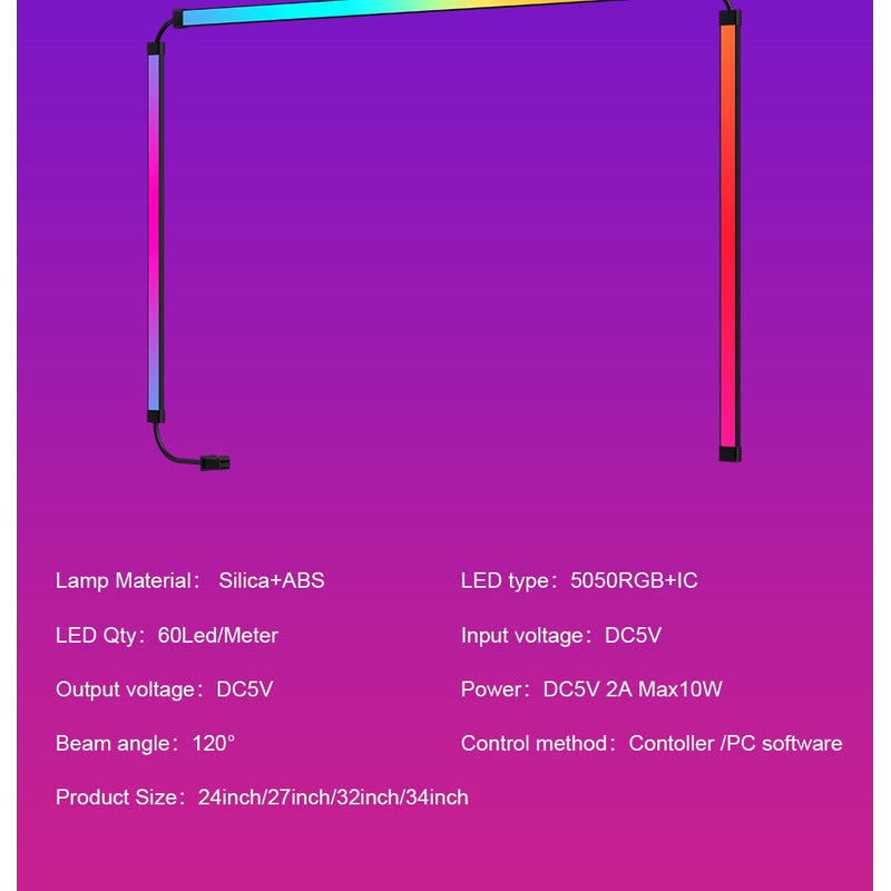 Cinta Led Para Pc Tv Inteligente Sincroniza Pantalla Musica Rgb