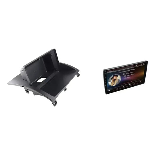 Kit Autotech: Bisel Adaptador Radio Mg3 2010-2016 Negro + Pantalla Táctil 9'' Gps/wifi/waze