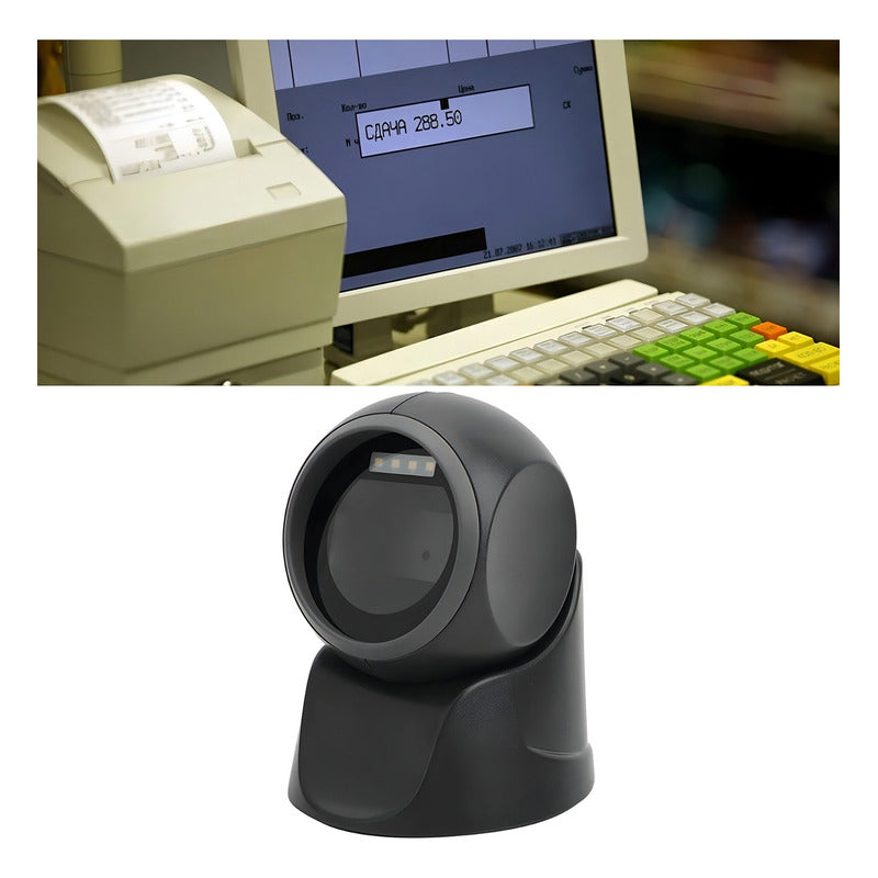 Scanner Lector Código De Barras En 1d Y 2d Usb Color Negro