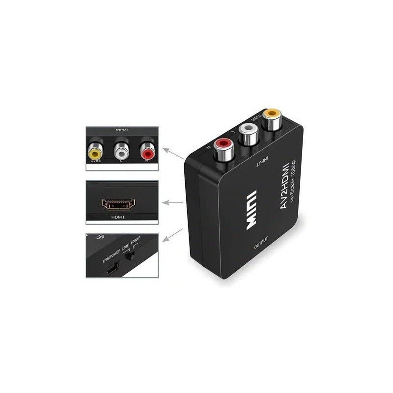Convertidor Adaptador Audio Optico Digital Original Rca 3.5