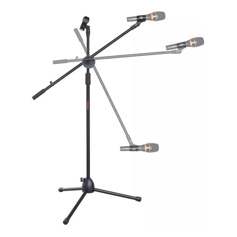 Soporte Para Micrófono Atril Con Boom Profesional Pedestal  Negro