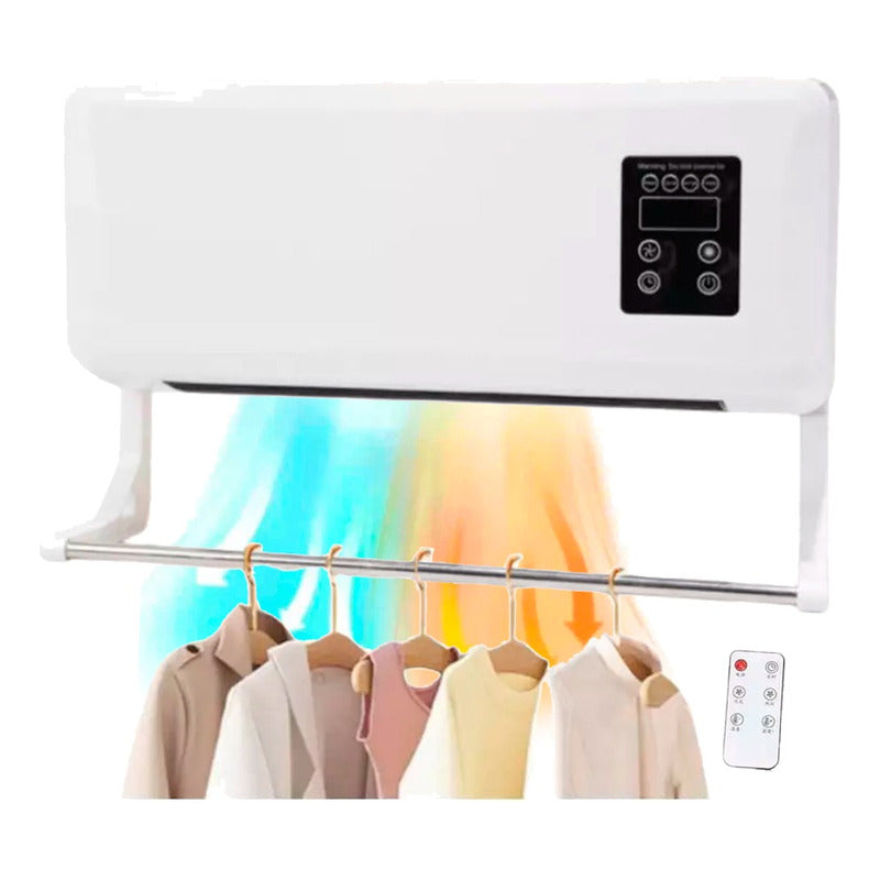 Calefactor Con Secador De Ropa Electrico Calefactor Blanco