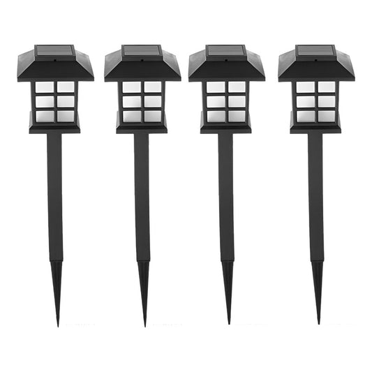Pack X4 Luz Solar Con Estaca Exterior Tierra Jardín
