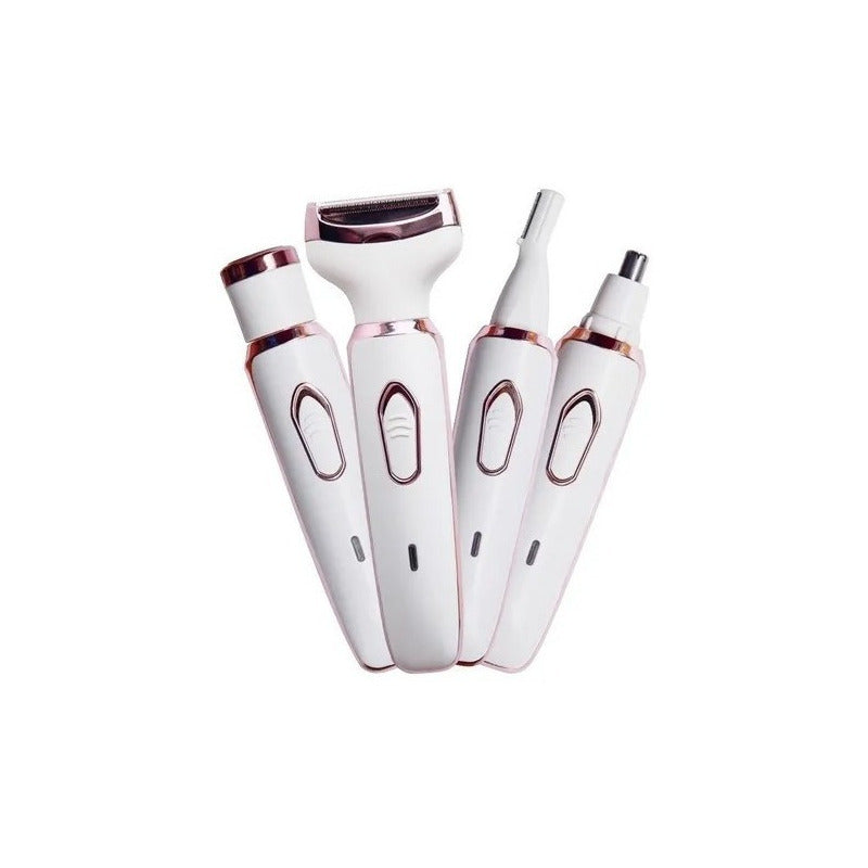 Depiladora Para Mujer 4 En 1 Recargable Bikini Nariz Cejas