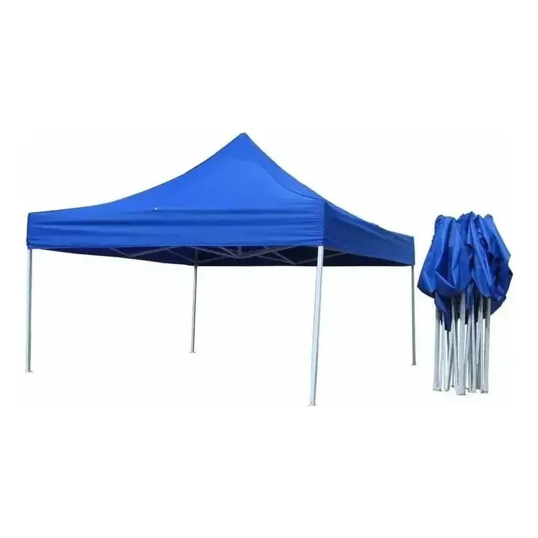 Toldo Plegable 3x3 Incluye Pared Laterales Toldo Completo Azul