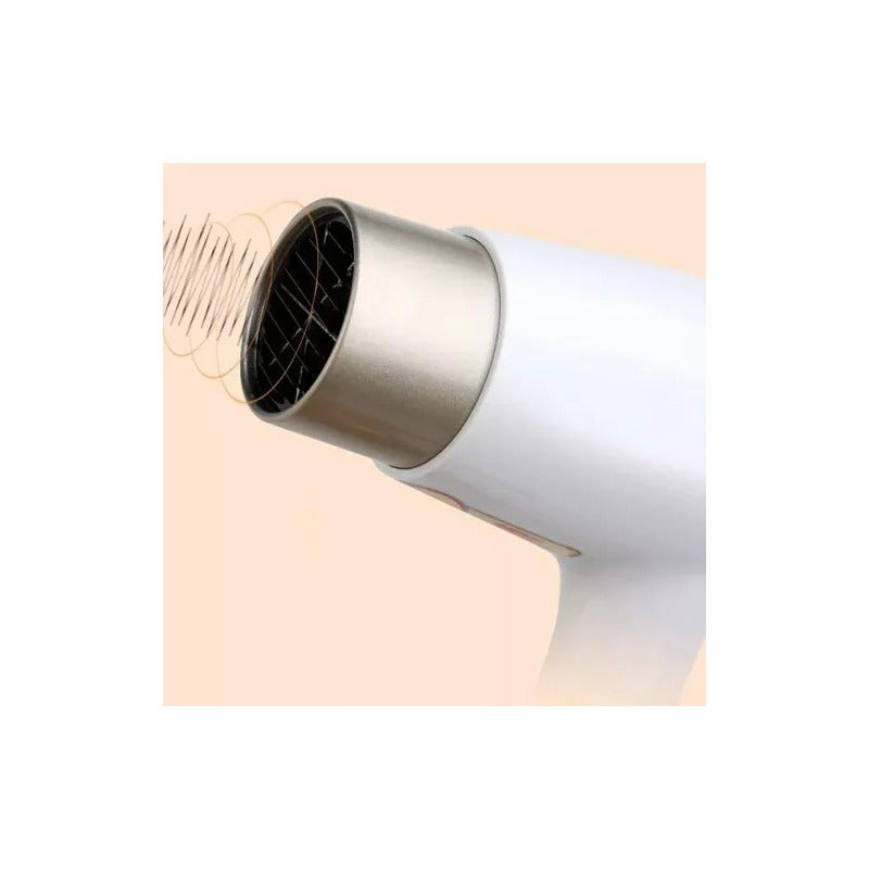 Secador De Cabello Portatil Soporte A Pared Con Puerto Usb Blanco