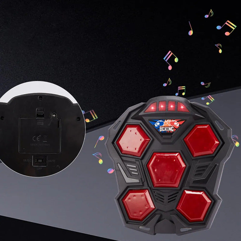 Máquina Boxeo Para Niños Música Bluetooth Set Boxeo Infantil Negro Infantil