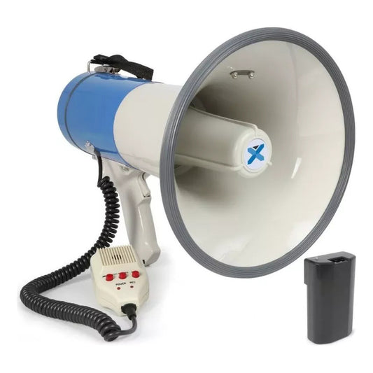 Megafono Portatil Grande Parlante Altavoz Recargable Pilas Blanco