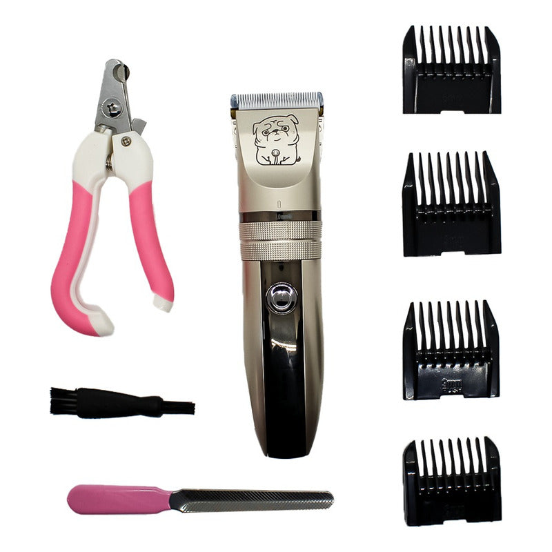 Maquina Para Cortar Pelo Y Uñas 2 En 1 Mascotas Perro Gato Dorado