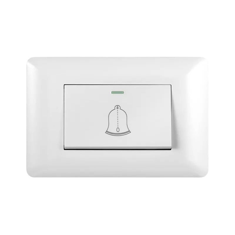 Pack X10  Pulsador Simple Timbre Interruptor 10a 250v  Blanco