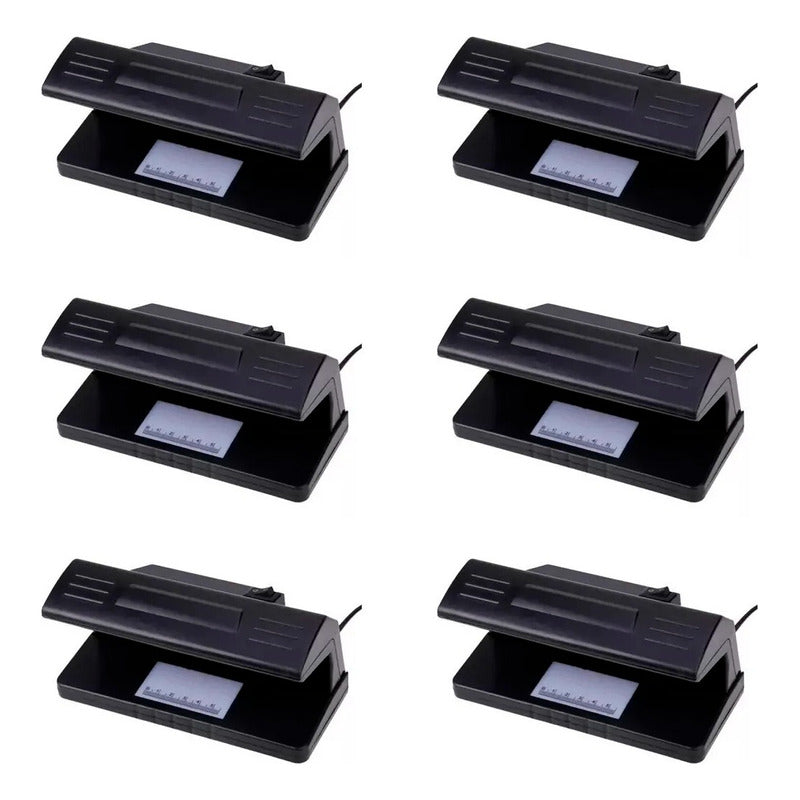 Pack 6 Detectores De Billetes Falsos Luz Ultravioleta
