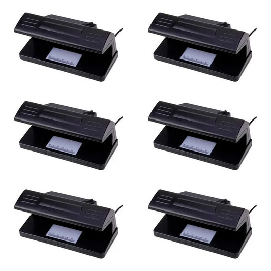 Pack 6 Detectores De Billetes Falsos Luz Ultravioleta