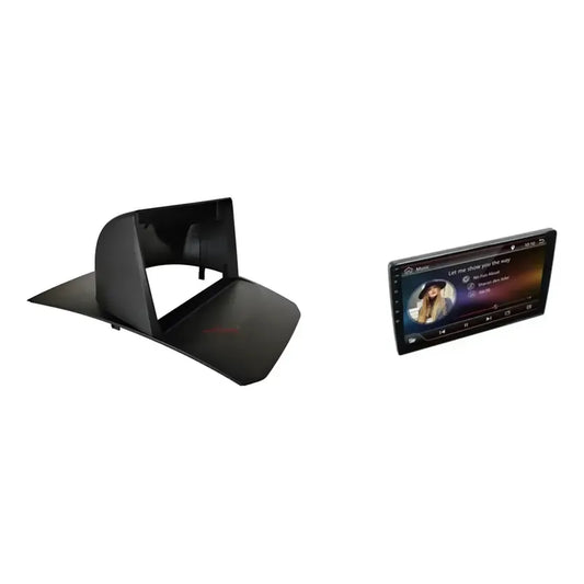 Kit Multimedia: Bisel Adaptador Radio 9pul Ford Fiesta 2009-2014 Negro + Pantalla Táctil 9pul Gps