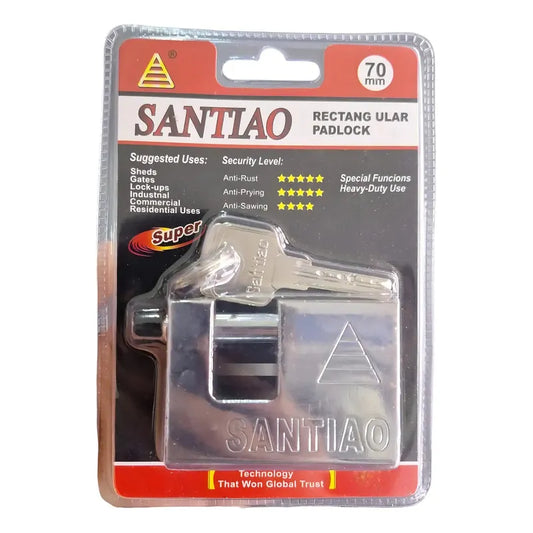 Candado De Seguridad + 3 Llaves Anti Napoleón 70mm // 90mm 70mm