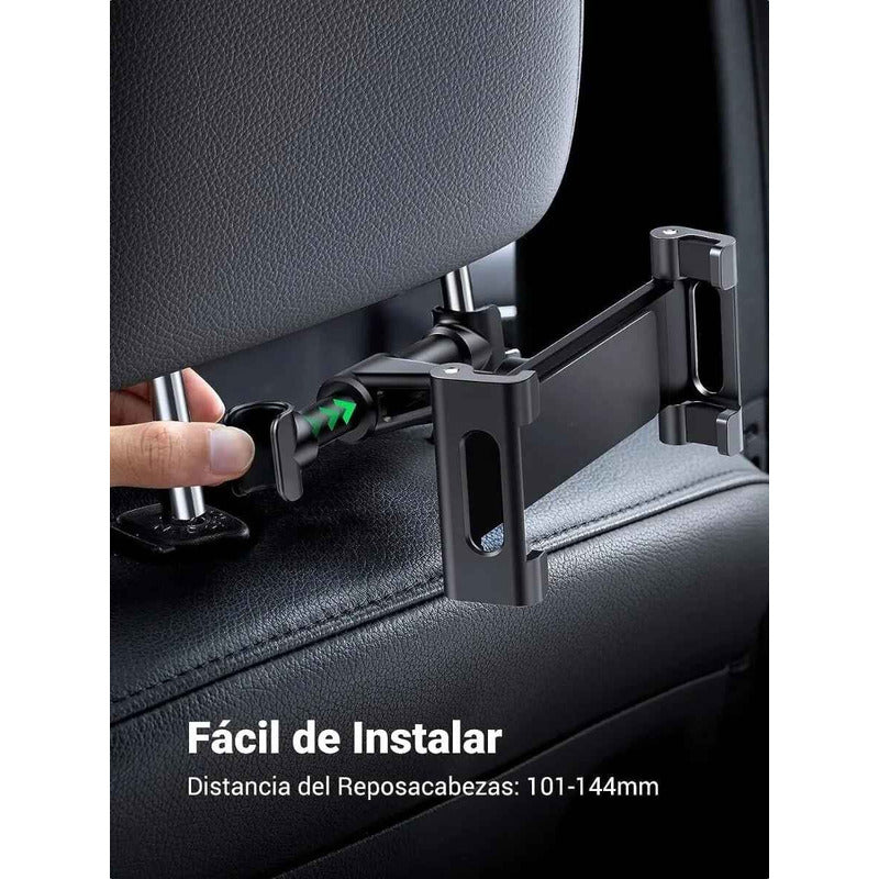 Soporte De Auto Asiento Trasero Celular Y Colgador Cartera Negro