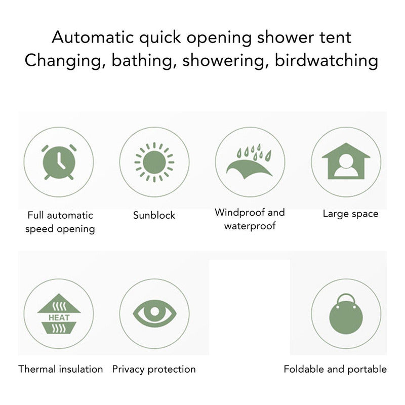 Carpa Caseta D Baño Vestidor Portátil Para Camping 1 Persona