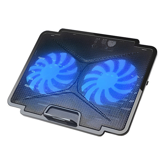 Mesa Ventilador Notebook Cooler Gamer Alzador Pc Enfriador C Negro