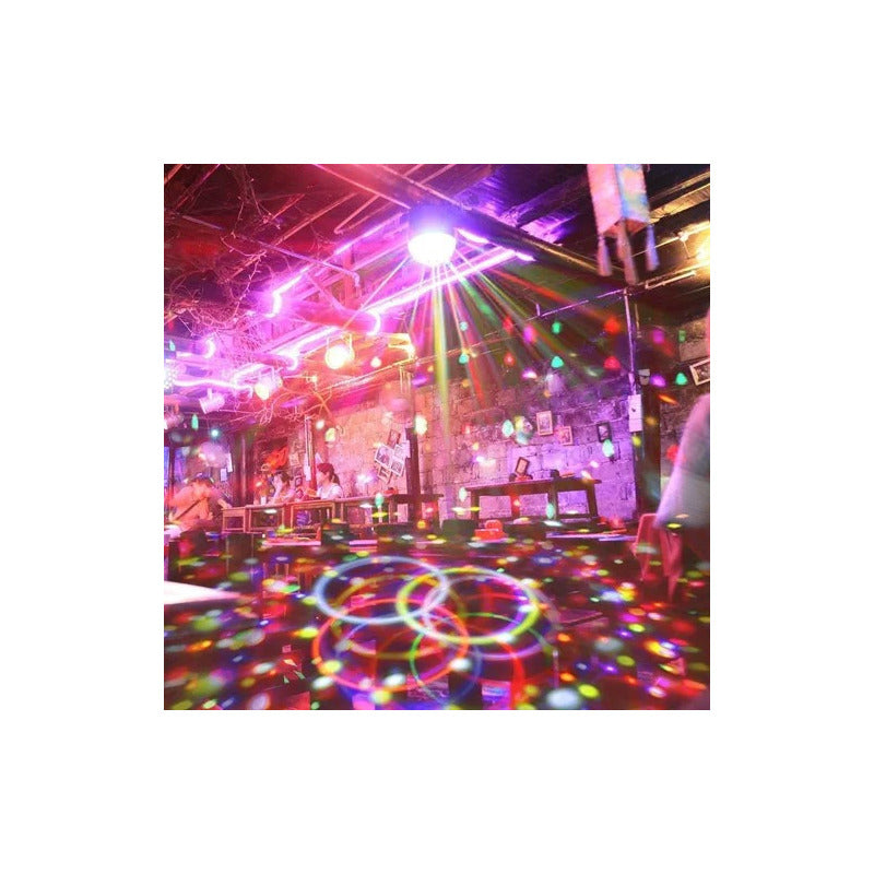Parlante Proyector Bluetooth Bola Disco Luces Led Fiesta
