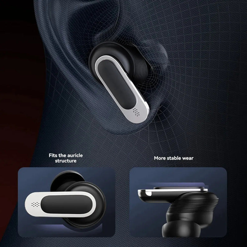 Auriculares Inalámbricos Con Cancelación De Sonido Pantalla Negro