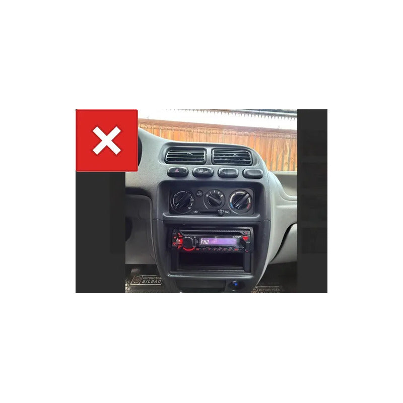 Bisel Radio Pantalla Suzuki Alto 2014+ 9pul Auto Negro