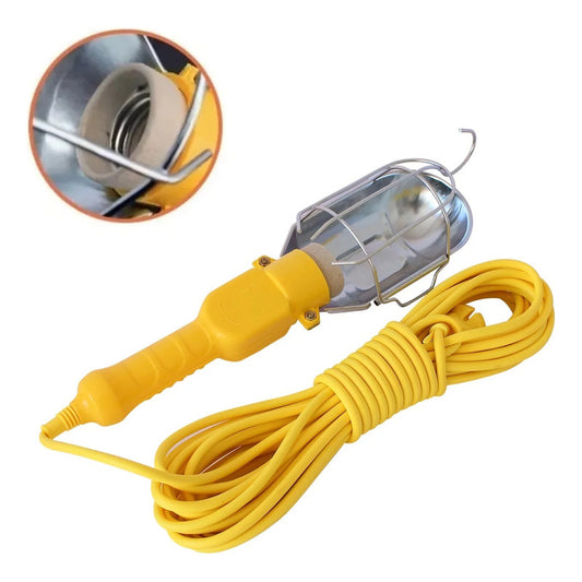 Lámpara Extensión 10 Mts Portátil De Trabajo + Interruptor