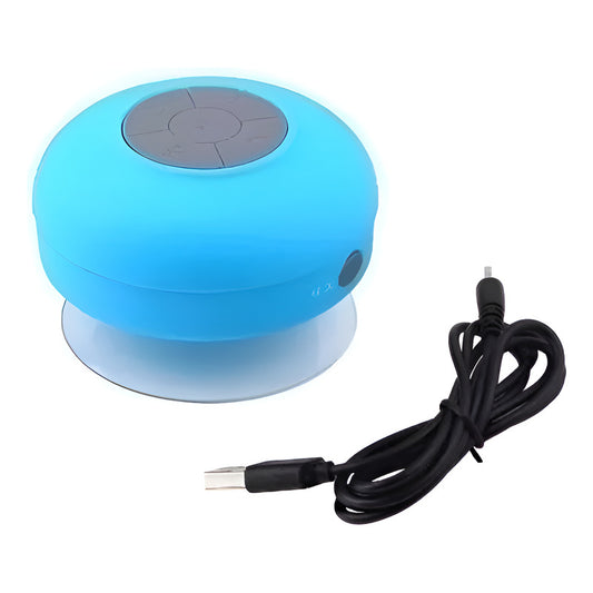 Parlante Manos Libre Ducha/ Piscina Impermeable Bluetooth Azul
