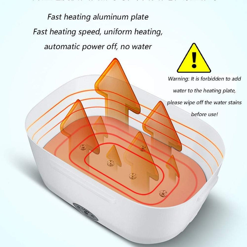Calentador De Comida Para Auto 12v Termo  Electrico Lonchera Verde