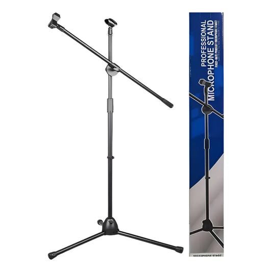 Soporte Para Micrófono Atril Profesional Stand P/ Micrófono Color Negro