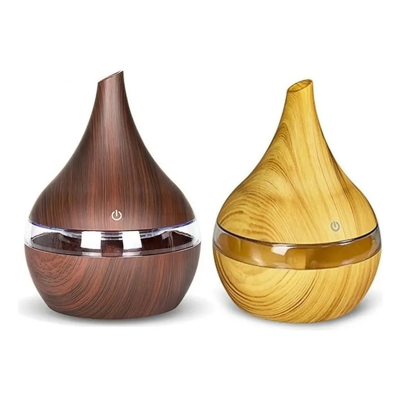 Humidificador Flama Llama Difusor De Aroma Efecto + Esencia  Blanco O Negro