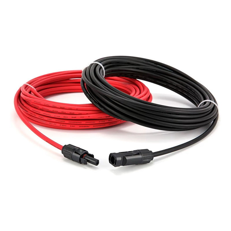 Cable Solar Fotovoltaico 6mm Negro Y Rojo 10 Metros Negro
