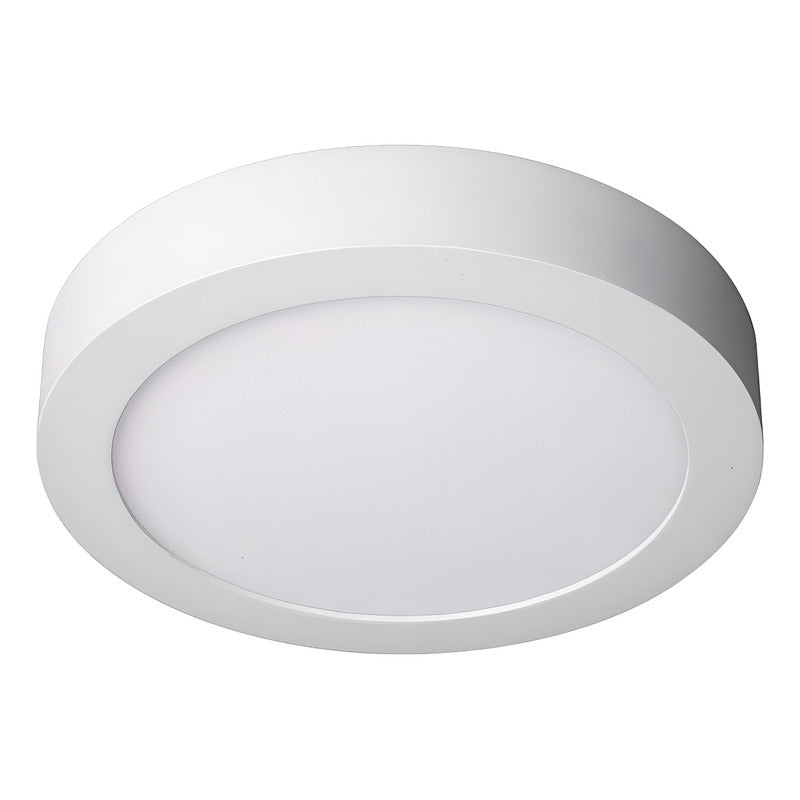 Panel Led Sobrepuesto Redondo 18w 6500k 220mm Blanco