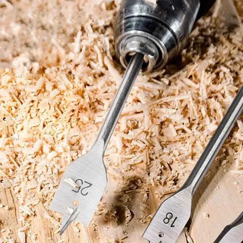 Set De Brocas Planas Para Madera 6 Pzas, 10 12 16 18 20 25mm
