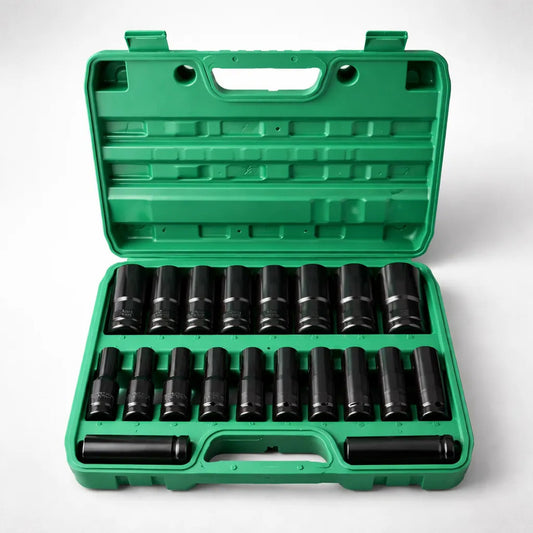 Set 20 Dados De Impacto De 1/2 Para Mecánica 8mm Hasta 32mm Negro