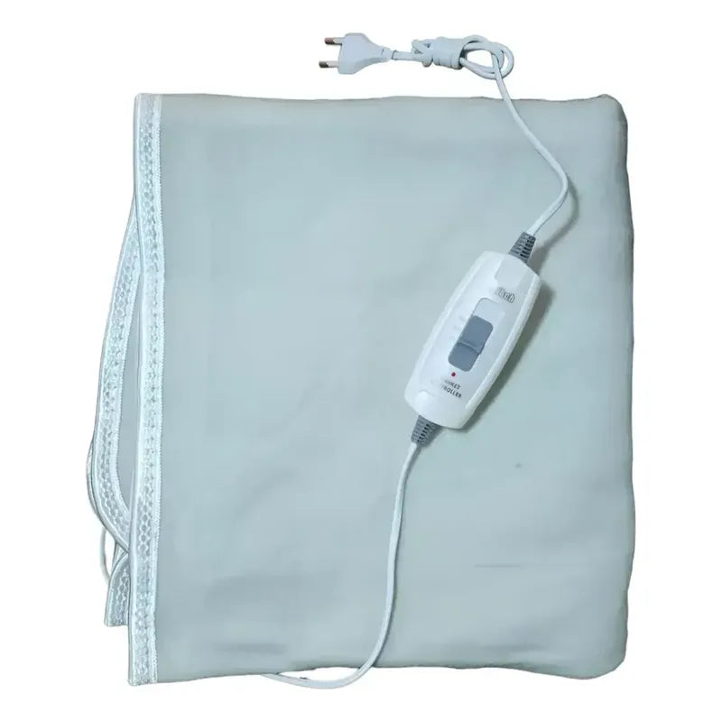 Cobertor Termico Calienta Cama Electrico Grande Calefactor Blanco Plaza Y Media