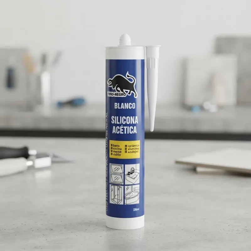 Silicona Acética Sellante Blanco Sellador Acrílico Resistent