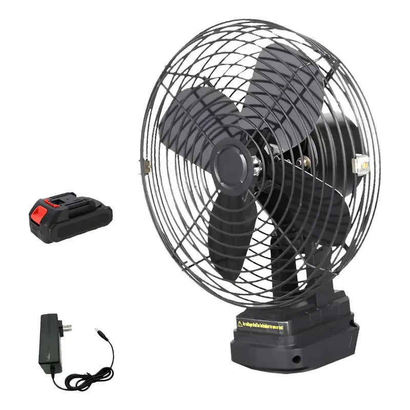 Kit Camping: Saco Dormir Portátil Azul 950g + Ampolleta Recargable Luz Cálida + Ventilador Batería 15cm