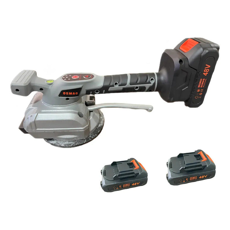 Maquina Vibradora Nivelación De Baldosas Osmao 48v 2 Batería Gris