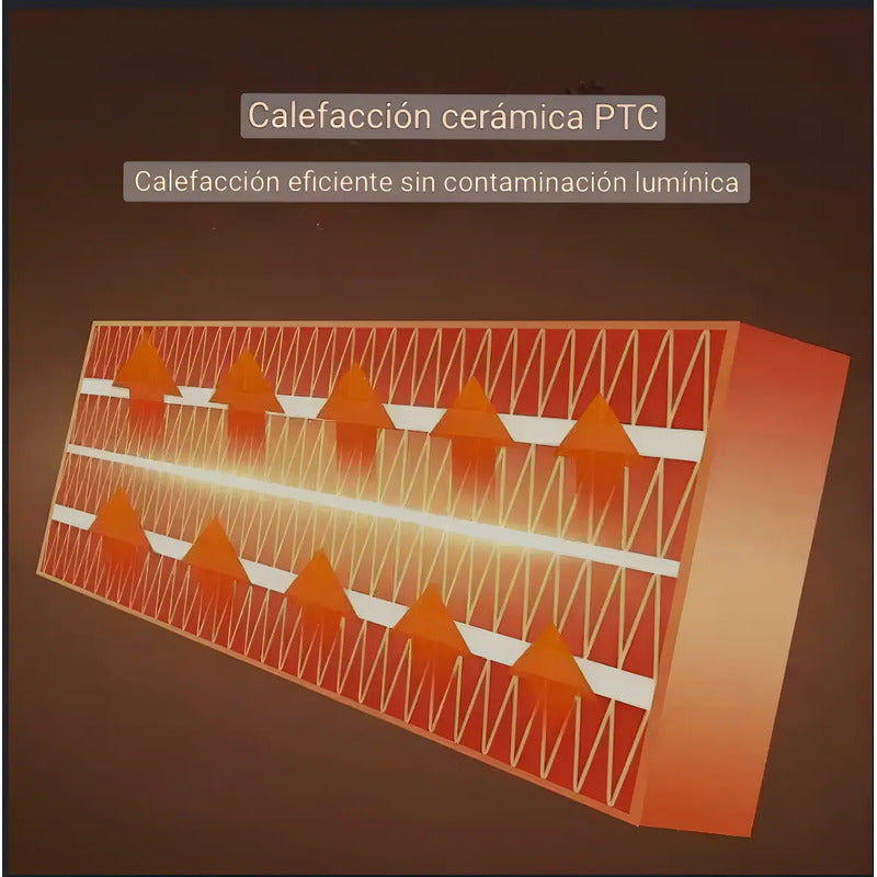 Aire Acondicionado Calefactor Para Pared Aire Caliente Con Control Remoto Blanco