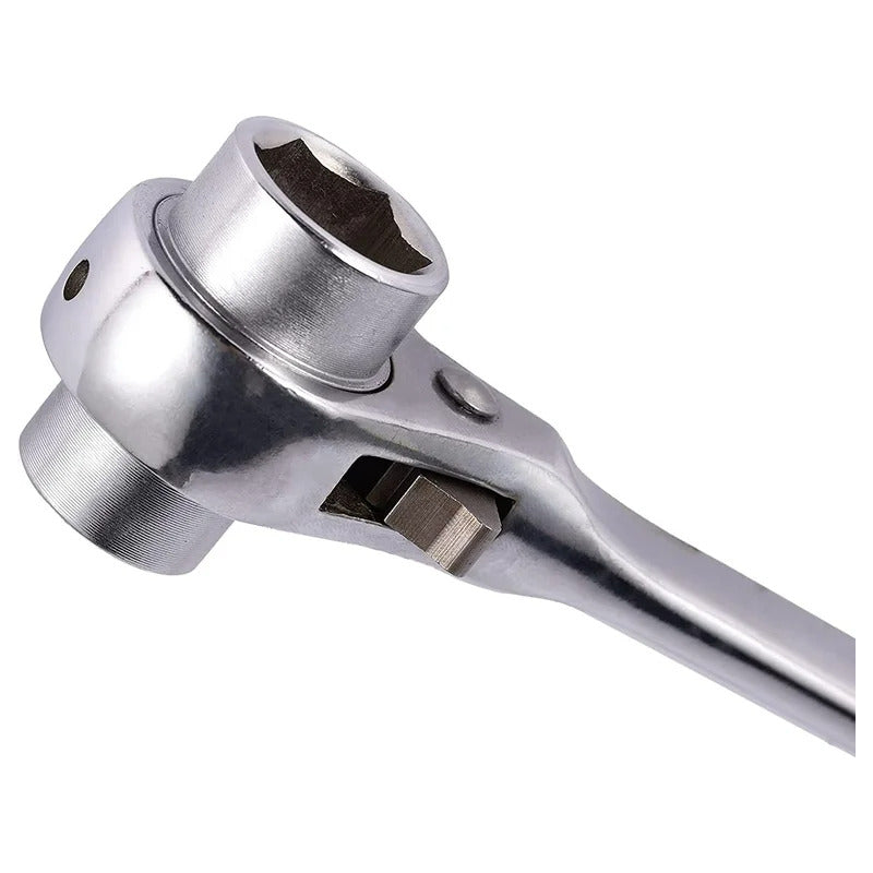 Llave Carraca Andamios Chicharra 19 Mm Y 22 Mm Profesional Gris