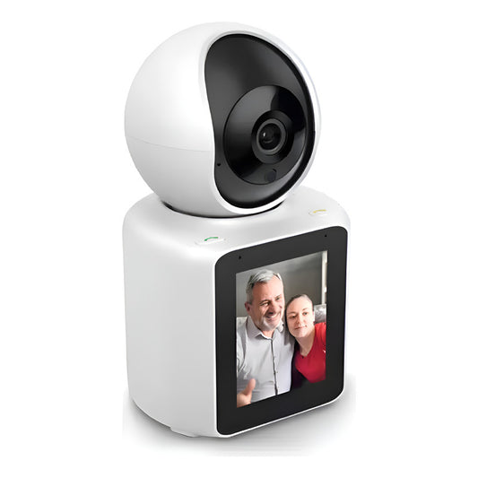 Monitor De Bebé Con Cámara Ip Wifi 2.4g 360°voz Y Video Blanco