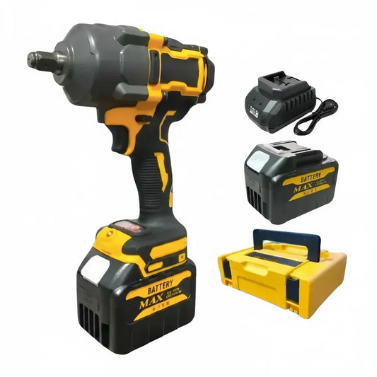 Pistola De Impacto Inalámbrica Pro + 2 Baterías + Dado Amarillo 36v 50/60hz