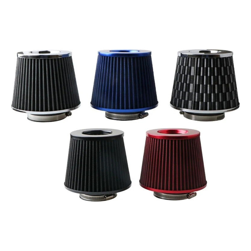 Filtro De Aire Cónico Universal  Alto Flujo Para Autos 76mm
