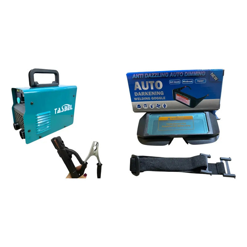 Kit Soldadura: Soldadora Inverter Arco Manual + Antiparra Fotosensible Negra