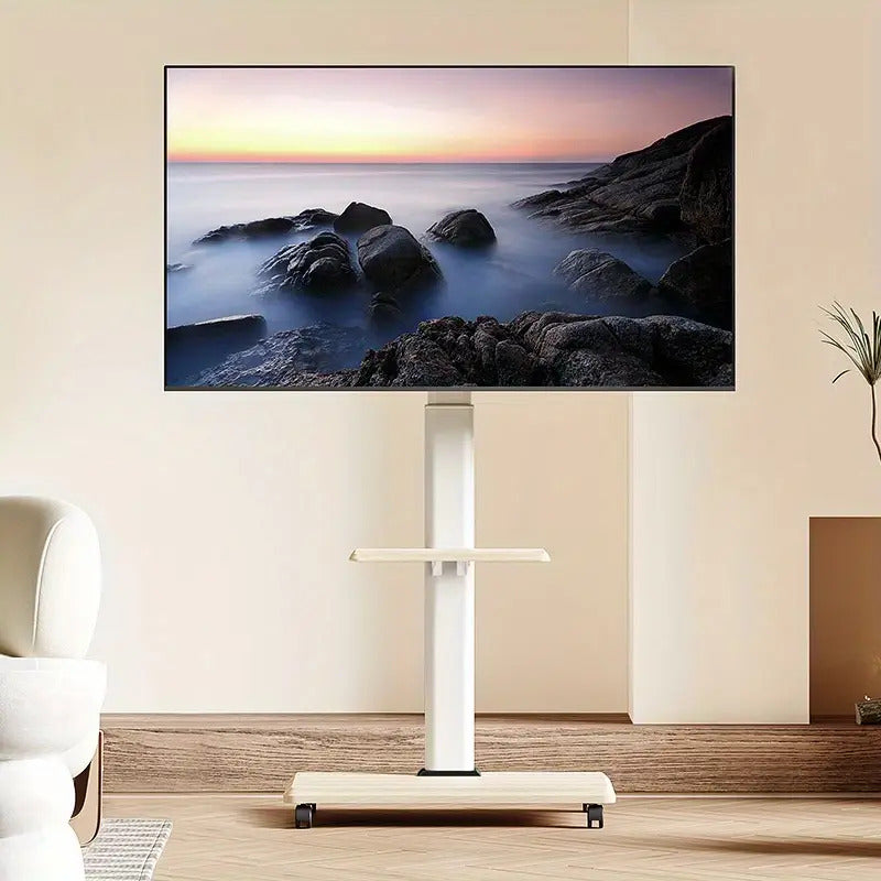 Soporte Tv Rack Movil Con Ruedas 32 A 70 Base Pedestal