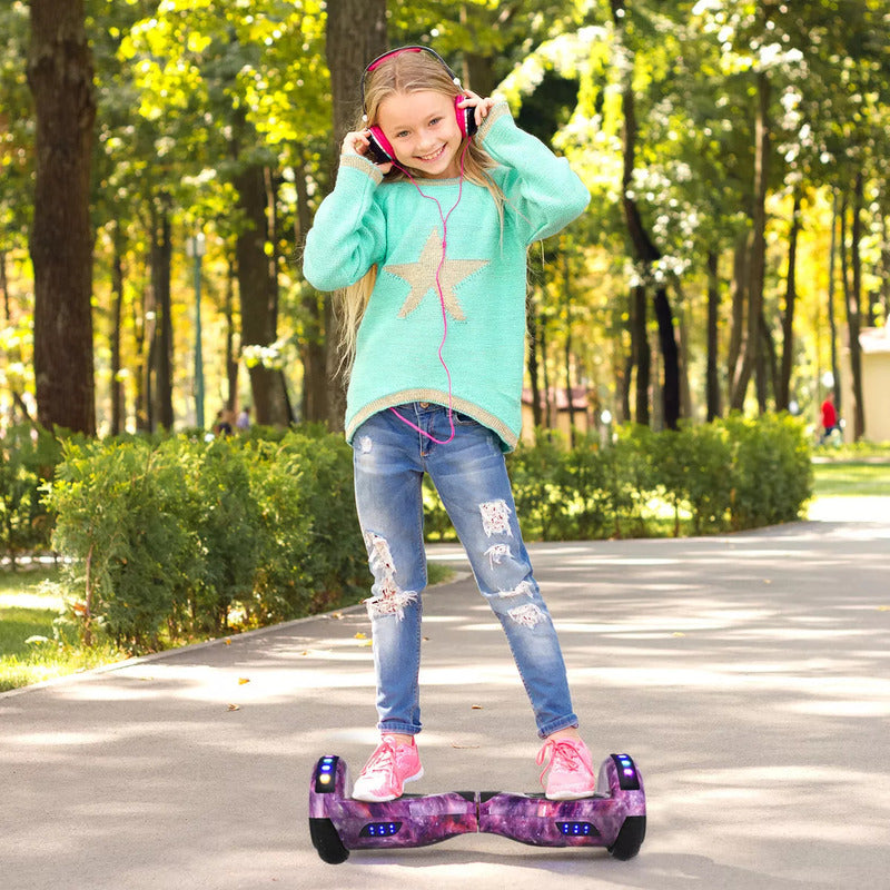 Hoverboard Smart Balance Con Casco Batería Bluetooth Y Luces