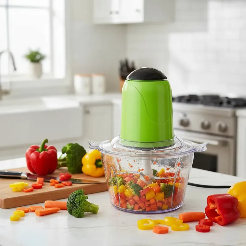 Pica Todo Picador Eléctrico De Verduras, Carnes Y Frutas Blanco