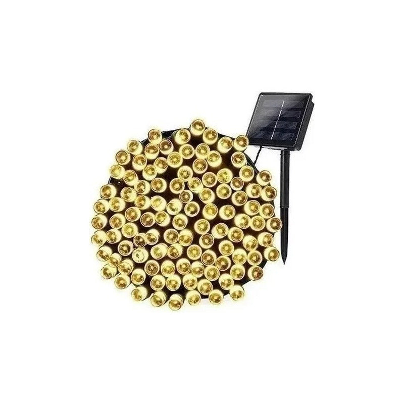 Pack X10 Guirnalda Luces Solares Navidad 10 Metros 100 Led