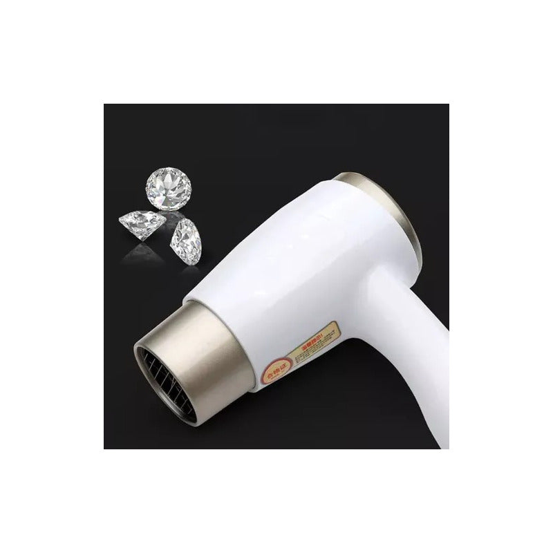 Secador De Cabello Portatil Soporte A Pared Con Puerto Usb Blanco