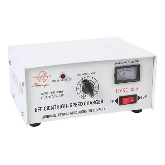 Cargador De Batería 12 Volts 20 Amperes Para Automóvil